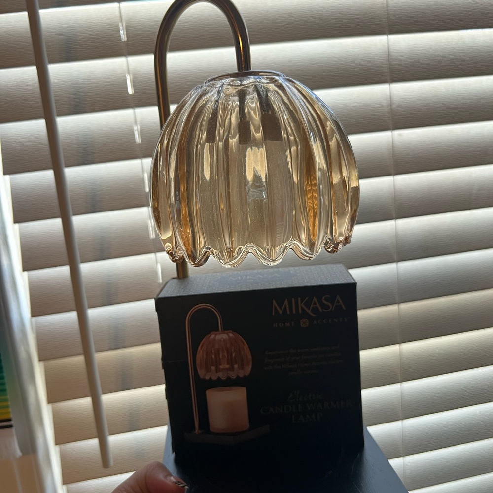 Mikasa Gold-Tinted Glass Candle Warmer